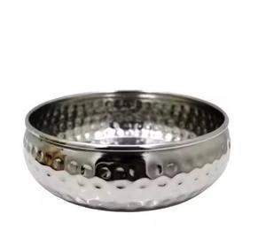 Household Stainless Steel <b>Metal</b> Serving <b>Bowl</b> for Home Hotel Cooking hammered <b>metal</b> <b>bowl</b> for dining table modern serving <b>bowl</b> - Product Image 2