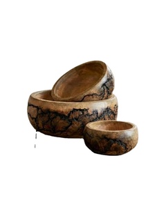 Tazón de madera pulido hecho a mano para vajilla, calidad premium, elaborado a mano con madera natural - Product Image 6