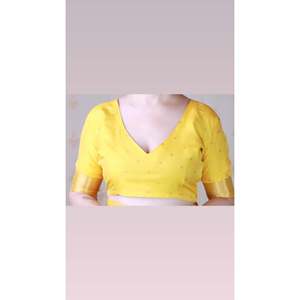 Sari en soie douce jaune vif Elite Weaves, tissage Kamdhenu, sari indien traditionnel tissé Zari pour femmes - Product Image 6