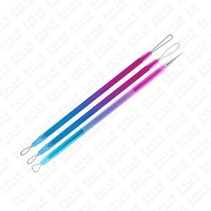 Professional 3 Piece Stainless Steel Acne Extractor Kit Blackhead Remover <b>Tools</b> for Facial Skin Care Treatment - Product Image 6