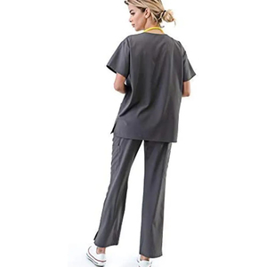 Medical <b>Doctor</b> Nurse Hospital Uniforms Pants Uniforms <b>Sets</b> Fit Jogger Hospital Uniforms Nursing Suit - Product Image 2