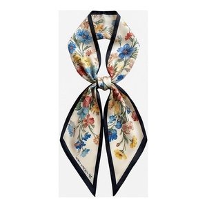 NORTH APPROACH Women's <b>Square</b> <b>Silk</b> <b>Scarf</b> Floral Print Elegant Multi-Functional Fashion Accessory All Seasons - Product Image 1