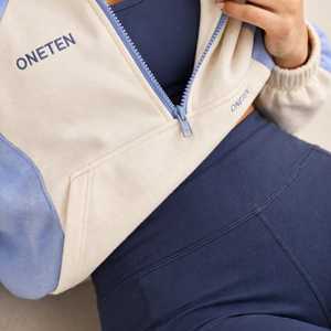 Conjunto Deportivo Ligero para Mujer, 2 en 1, Chaqueta con Cierre y Cuello Alto en Bloques de Color y Leggings de Cintura Alta - Product Image 6
