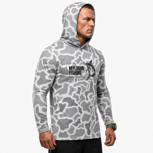 Vêtements de pêche unisexes à manches longues en gros, 100% polyester, séchage rapide, respirant, motif personnalisé, chemise de pêche UPF 50, imperméable - Product Image 5