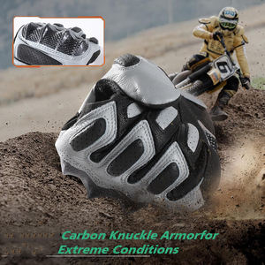 ถุงมือมอเตอร์ไซค์หนังคุณภาพสูง ป้องกันนิ้วเต็มรูปแบบ สำหรับผู้ชายและผู้หญิง ระบายอากาศได้ดี สวมใส่สบาย ใช้งานง่าย - Product Image 6