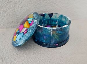 Luxury Handmade <b>Resin</b> Jewelry Box With Artistic Design For Home Decoration And Jewelry Organization - Product Image 5
