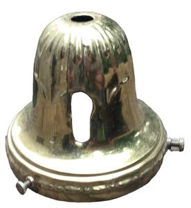 Omg <b>Industries</b> Modern Unfinished Brass <b>Lamp</b> Socket 3-1/4\" Fitter Screw <b>Style</b> Metal and Copper <b>Lamp</b> Shade Holder for Bulbs - Product Image 2