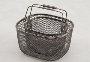 Cesta de Almacenamiento de Alambre Metálico Premium, Rectangular, con Asa, Diseño Simple, Contenedor Multiusos para Organización - Product Image 5