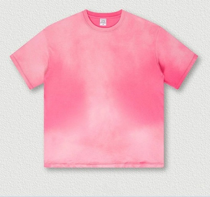 เสื้อยืดสีพื้นโลโก้แบบกำหนดเอง คุณภาพสูง ผ้าคอตตอนหนา 180 กรัม เสื้อยืดโอเวอร์ไซส์สำหรับผู้ชายและผู้หญิง สไตล์ลำลอง - Product Image 4