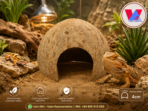 LIAM +84865912655/ Nido para Pájaros de Cáscara de Coco Reutilizable y Duradero, Estilo Simple para Uso en Interiores y Exteriores, Venta al por Mayor de Reptiles |   Fábrica - Product Image 6