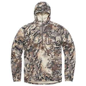 Sweat à capuche polaire thermique 1/4 zip pour homme, motif camouflage, anti-humidité, pour la chasse, le tir à l'arc et les activités tactiques en extérieur - Product Image 2
