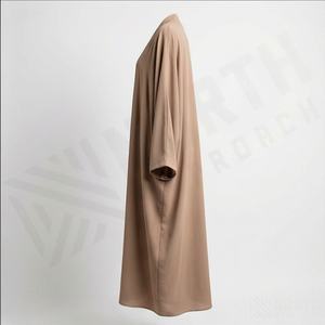 Abaya islamique élégante pour femmes, robe longue à manches droites, tissu polyester de qualité supérieure, vente en gros de mode - Product Image 3