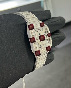 Montre unisexe de luxe Shreeji Jewels en acier inoxydable, boîtier carré, bracelet de 20 mm, fermoir papillon, mouvement mécanique (automatique), GPS - Product Image 2