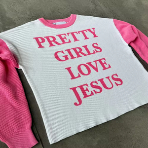 Camiseta de Manga Larga con Diseño de Waffle y Lavado Ácido, con Logotipo de Diseñador de Moda, Nueva Colección 2026 para Hombre - Product Image 2