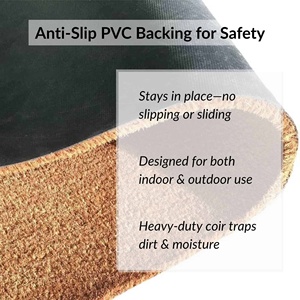 USA Canada Wholesale Warehouse Supplier Outdoor Brown Microfiber Fabrics <b>Puzzle</b> Pattern Non-Slip Tufted Doormats Plain Blank - Product Image 3