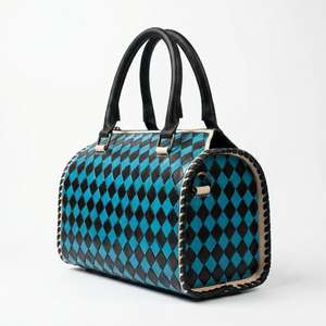 Bolsa de Viaje Deportiva de Lujo 100% Cuero Genuino, Mini Bolso de Mano de Alta Calidad, Estilo Vintage, Resistente al Agua, con Diseño Floral - Product Image 2