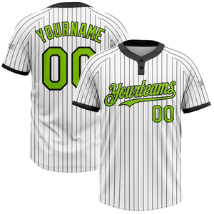 Maillot de softball personnalisé en gros, à deux boutons, uni, à manches courtes, respirant, 100 % polyester, fabricant OEM ODM - Product Image 1
