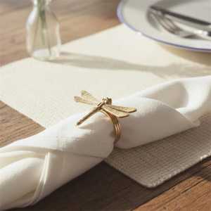 Gold <b>Napkin</b> Rings for Table Setting, Decorative Metal <b>Napkin</b> Holders for Wedding, Party, Dinner, Restaurant and Home Table Decor - Product Image 1