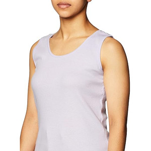 Women's Navy Blue Scoop Neck Knitted Tank <b>Top</b> Casual Solid Color Regular Length - Product Image 5