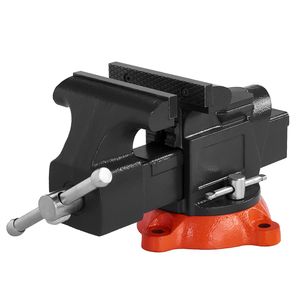 Étau d'établi robuste multifonctionnel avec base pivotante à 360 degrés, largeur de mâchoire de 5 pouces, ouverture maximale de mâchoire de 5 pouces et profondeur de gorge de 2,8 pouces - Product Image 3