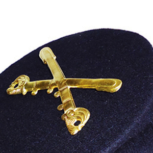 Highest Quality Medical Gold Wreath American Woolen <b>Sweatband</b> Pattern Embroidery Kepi Hats 100 wool logo - Product Image 6