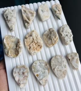 Decoraciones Navideñas de Alta Calidad, Cristal Druzy Oceánico, Piedra de <span class=keywords><strong>Jaspe</strong></span>, Ópalo Natural de la Mejor Calidad, Piedras Pulimentadas de Jade, Excelente - Product Image 2