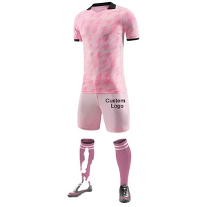 Camisetas de Fútbol Sublimadas para Hombre y Mujer, Ropa Deportiva Transpirable de Secado Rápido, Uniformes de Equipo con Logotipo Personalizado, Conjuntos de Manga Corta para Verano - Product Image 3