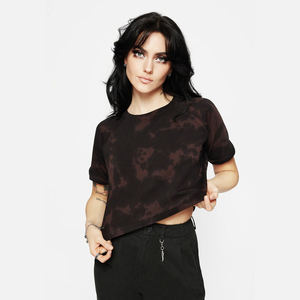 T-shirts courts basiques unis pour femmes, coupe ajustée, dernière collection, effet délavé, disponibles dans toutes les couleurs et tailles - Product Image 5