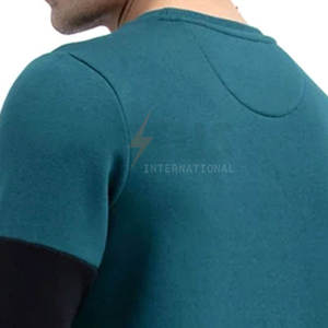 Sweat-shirts pour hommes grande taille à contraste de couleurs, basiques, col rond, vêtements pour hommes - Product Image 5