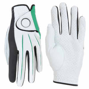 Meilleures ventes : Gants de golf en cuir véritable antidérapants, durables, avec logo de marque sur la sangle, vente en gros - Product Image 1