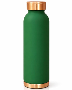 Polished and attractive etching design copper water <b>bottle</b> stylish, sleek, and ideal for yoga & wellness copper filter <b>bottle</b> - Product Image 4