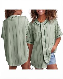 Maillots de baseball personnalisés sublimés pour femmes, respirants, à séchage rapide, en polyester, avec boutons sur le devant, pour les équipes de softball et les vêtements de sport - Product Image 5