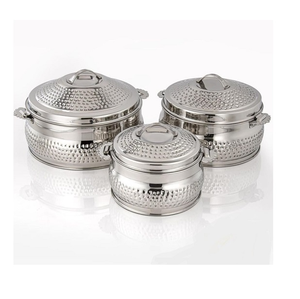 Stainless Steel Casseroles <b>Set</b> Hot <b>Pot</b> Casseroles <b>Set</b> Kitchen Food <b>Pot</b> Food Casserole and Handmade Shinny Polished - Product Image 3