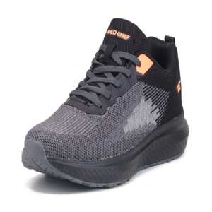 Chaussures de course noires en graphite pour hommes, baskets athlétiques basses à lacets, respirantes, confortables et amorties - Product Image 5