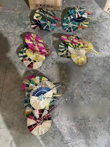 Ventilador de mano de hierba marina tejido a mano de Vietnam al por mayor, ventilador de verano refrescante, ventilador de pared para decoración de casas de huéspedes, accesorios para actuaciones teatrales - Product Image 5