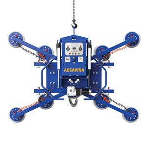 Lève-charge à ventouse professionnel 1000 kg en acier inoxydable – Solution de manutention compatible avec 10 ventouses – Télécommande/Manuel - Product Image 1