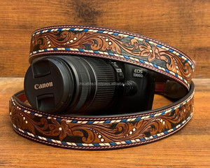 2025 nouveauté Durable réglable épaule vendeur chaud usiné à la main en cuir de vachette sangle pour appareil photo reflex numérique Nikon Canon - Product Image 2