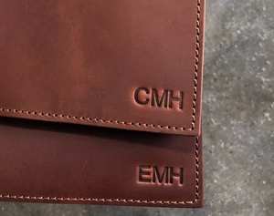 Couverture de carnet en cuir véritable de luxe rechargeable avec protection, porte-accessoires de bureau et scolaire, modèle NBC-0027 - Product Image 4