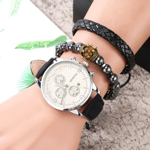 9746 Fashion <b>Black</b> Men <b>Watch</b> and Bracelet Set Men With Box Luxury Men Gift Set <b>Black</b> Quartz <b>Watches</b> - Product Image 6
