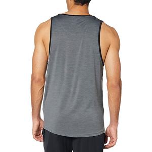 Camiseta sin mangas informal personalizada al por mayor para hombre, camiseta antibolitas de algodón y poliéster de alta calidad para entrenamiento de carrera - Product Image 2