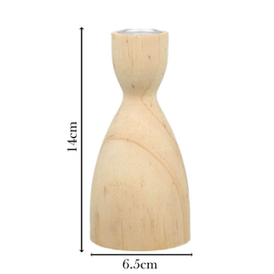 Support de bougie haut de gamme en bois, style nordique rustique, pour bougies chauffe-plat, accessoire de décoration Ramadan, par MULTI CRAFT - Product Image 4