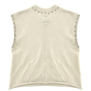เสื้อยืดโอเวอร์ไซส์ทรงปกติสำหรับผู้ชาย คอกลม ผ้าเจอร์ซีย์คอตตอน พิมพ์ลายกราฟิกแบบซับลิเมชั่น ประดับโลโก้ด้านหน้าด้วยคริสตัล ผลิตด้วยเทคโนโลยีการพิมพ์ 3 มิติ - Product Image 4