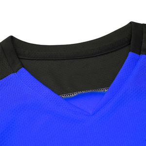 Ensemble de maillots de football pour hommes, jaune et noir, avec nom du joueur, col en V, manches courtes, tissu respirant, uniforme de football personnalisé avec le nom de l'équipe - Product Image 5
