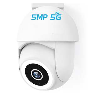 Telecamera di Sicurezza Smart 5MP 3K con WiFi Dual-Band per Esterni, Rilevamento Movimento AI, Visione Notturna a Colori, Faretto, Sirena e Comunicazione Bidirezionale - Product Image 1