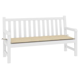 Cojín para Banco de Jardín de Tela Oxford Beige, 100% Poliéster, Cómodo y Elegante - Product Image 3