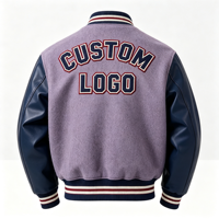 Veste de baseball personnalisée Layenne, très vendue, pour hommes, avec logo personnalisé, manches en cuir surdimensionnées, vestes varsity pour hommes