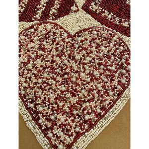 Handmade Beaded Fabric Luxury Table <b>Runner</b> Irregular Shape Glam Design <b>Black</b> Gold Embroidery Eco-Friendly Mats Pad - Product Image 5