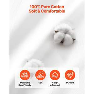 Copripiumino in cotone 100% Queen Size Set biancheria da letto 3 pezzi chiusura a doppia cerniera morbida biancheria bianca traspirante per la casa-1 copripiumino - Product Image 3