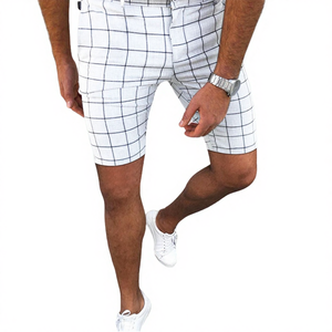 <b>Men's</b> Mid Waist Polyester Drawstring Swim <b>Shorts</b> Custom Classic <b>Check</b> Print Hip Hop Style Breathable Waterproof OEM Service - Product Image 4