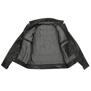 Vestes de motard en cuir de vache véritable personnalisées pour garçons, avec protection de motocross, grandes tailles, Pakistan - Product Image 3